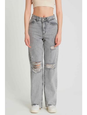 Robin-Collection Ribbed jeans high waist d83618
