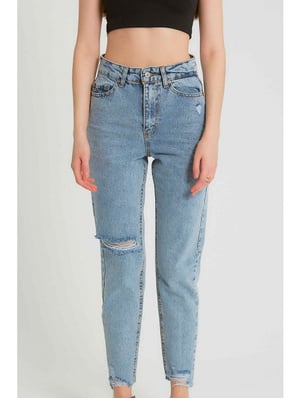 Robin-Collection Ribbed spijkerbroek high waist d83615