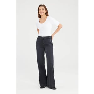 Cup of Joe Maxine wide leg jeans black vt