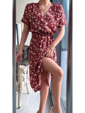 QU-Style Royal bloemen print jurk 0841