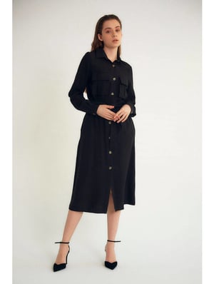 Robin-Collection Lange jurk m34769
