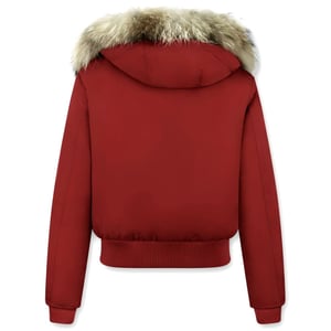 Gentile Bellini Korte winterjas met grote bontkraag