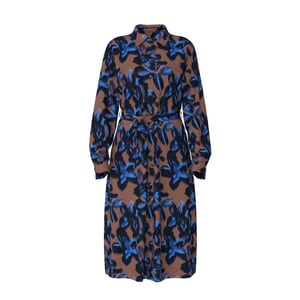 Vila Vidogma ria ls mid calf shirt dres dessin