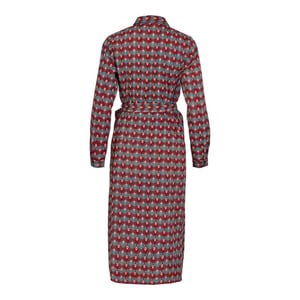 Vila Vizino zin v-neck ls tie dresslc dessin