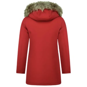 Matogla Nepbontjassen winterjas wooly lang nepbontkraag parka steekzakken 5692a