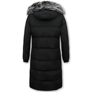 Matogla Puffer jacket lang met capuchon
