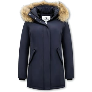 Matogla Winterjas met echte bontkraag slim fit