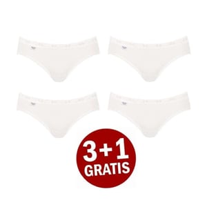 Sloggi Basic+ mini 4-pack wit