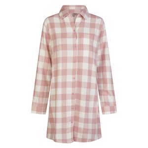By Louise Dames pyjama nachthemd lang flanel geruit