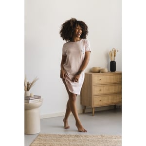 By Louise Essential dames nachthemd korte mouw gestreept