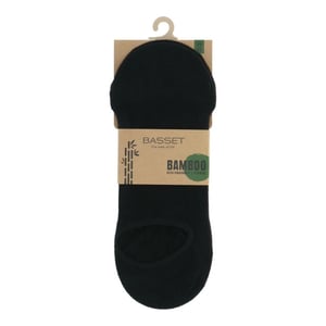 Basset Dames/heren bamboe sokken invisible footie 2-pack