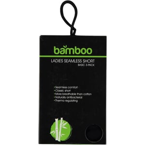 Apollo Seamless dames short bamboe onderbroek met pijpjes naadloos 3-pack