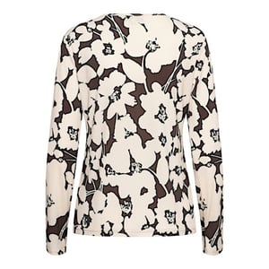 &Co Woman &co women top vigo big flower chocolate multi