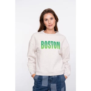 Geisha 52602-41 715 sweater "boston" beige melange/green