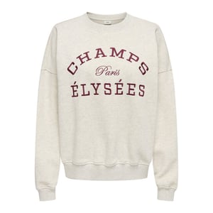 Jacqueline de Yong Jdymesa ls o-neck emb sweat jrs noos beige