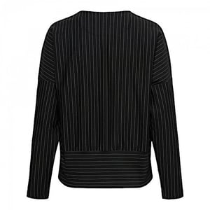 &Co Woman Top danila pinstripe punta black