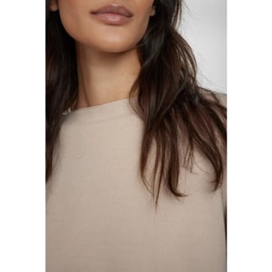 Nümph Numph 703863 nucarma crop pullover 5697 taupe gray
