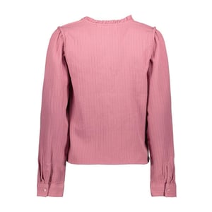 Only Onlemma ls detail v-neck top wvn cs fuchsia