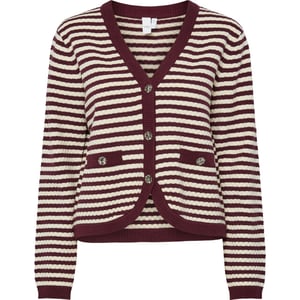 Y.A.S Yasmigo ls knit cardigan port royale/birch