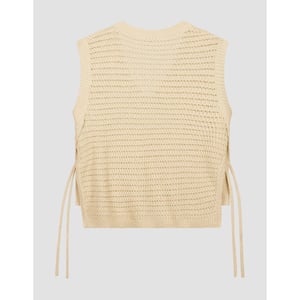 Olaf Hussein Open knit vest spencers w200702