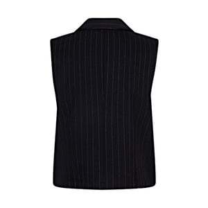 Red Button Gilet srb4625 waistcoat pinestripe black