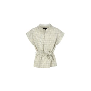 Elvira Collections Gilet romee ecru dessin