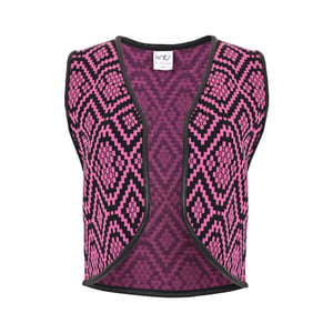 MAICAZZ Knits hadar vest ikat magenta wi23.65.204