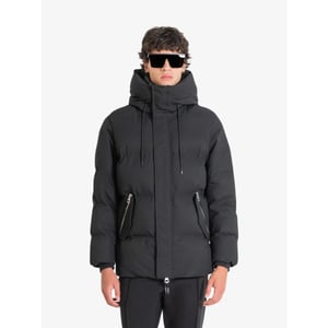Antony Morato Mannen winterjas in dobby techno fabric with contrast in washed