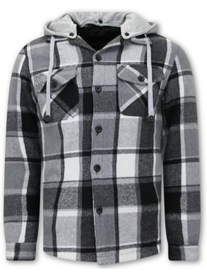 Enos Houthakkers vest met capuchon