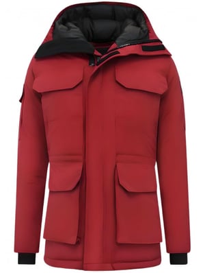 Beluomo Halflange winterjas met capuchon