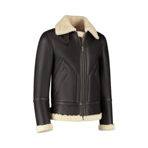 Cycas D'or Hunter shearling chocolate bruin lammy coat chocolade bruin
