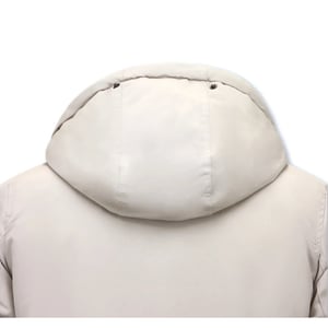 Enos Gewatteerde parka met capuchon beige