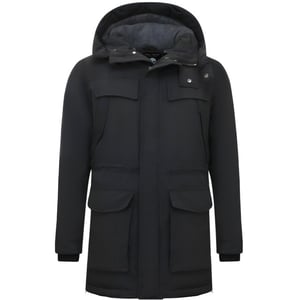 Enos Lange parka jas met capuchon