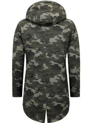 Enos Lange winterjas met faux bontkraag