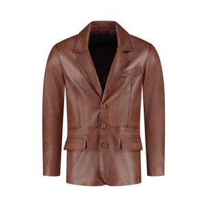 Cycas D'or Leren colbert blazer heren