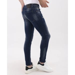 Mario Morato Spijkerbroek slim fit met verfspatten mm