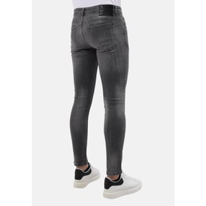Mario Morato Stonewashed slim fit jeans met scheuren mm