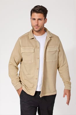 Mens Cotton Jersey Overshirt