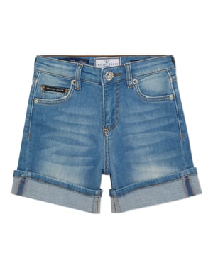 Cuff Denim Shorts