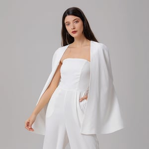 Minimalistische avondcape