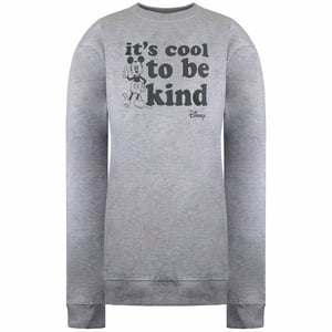 Disney Mickey Kind Womens Grey Sweater