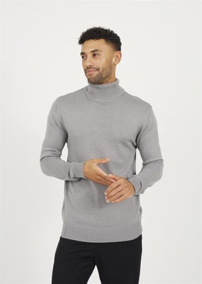 Brave Soul Men's Turtle Roll Neck Knitted Jumper 