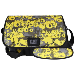 Caterpillar Printed Yellow Bag