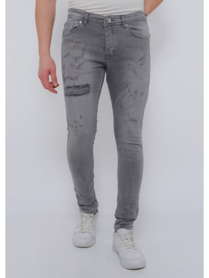 True Rise Broek met gaten slim fit dc