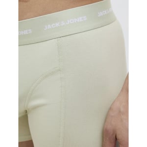 Jack & Jones Heren boxershorts trunks jactom bamboe 3-pack zwart/lichtblauw/lichtgroen