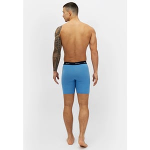 Phil & Co Boxershorts heren met lange pijpen boxer briefs 3-pack rood / blauw