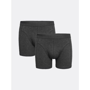 Zaccini heren boxershort grijs melange 2-pak