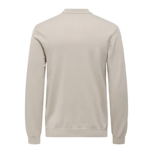 Only & Sons Onswyler life reg half zip polo beige