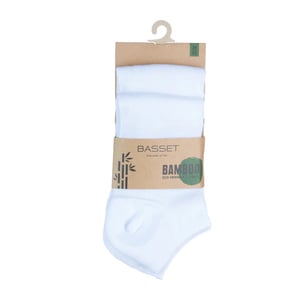 Basset Dames/heren bamboe sneaker sokken 2-pack