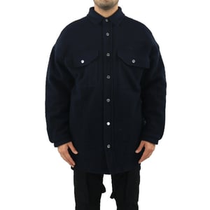 AMBUSH Heren oversized shirt coat navy blu